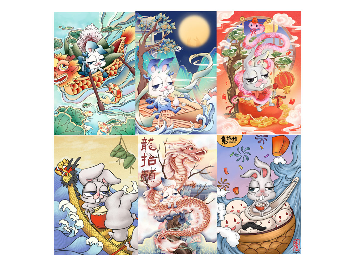 兔拽拽节日系列